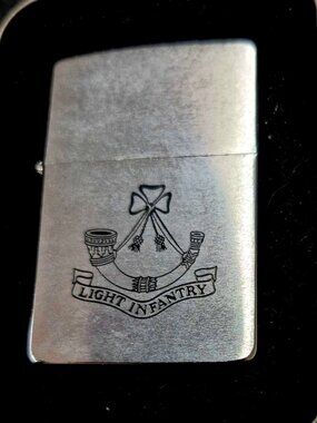 Ultra Rare Military Light Infantry Zippo Lighter